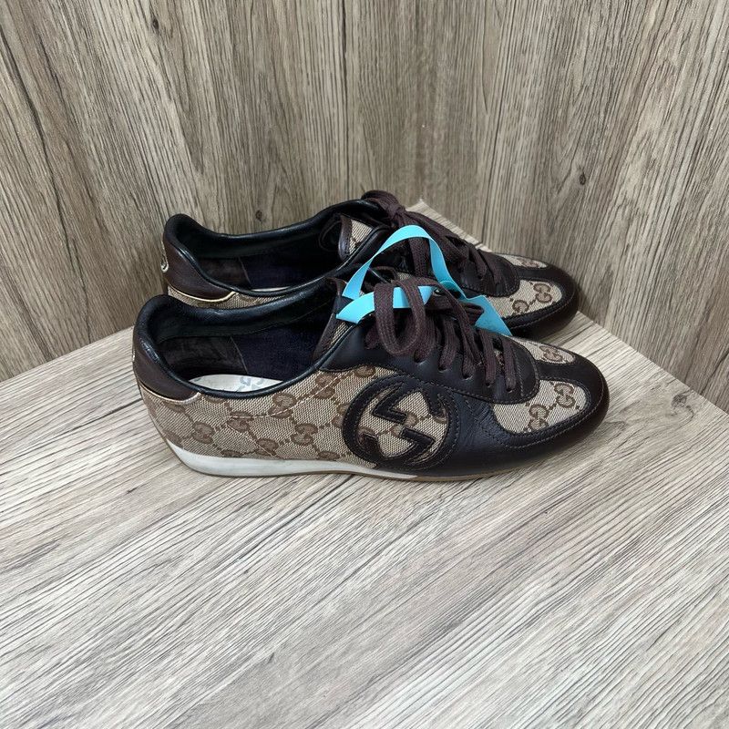 Gucci Gucci Color-Blocked Monogram Sneakers for Men and Women 0079 Size US 5.5 / EU 38 - 6 Thumbnail
