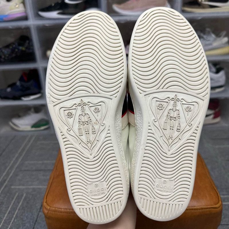 Gucci Ace White Low-Top Fashion Sneakers 0079