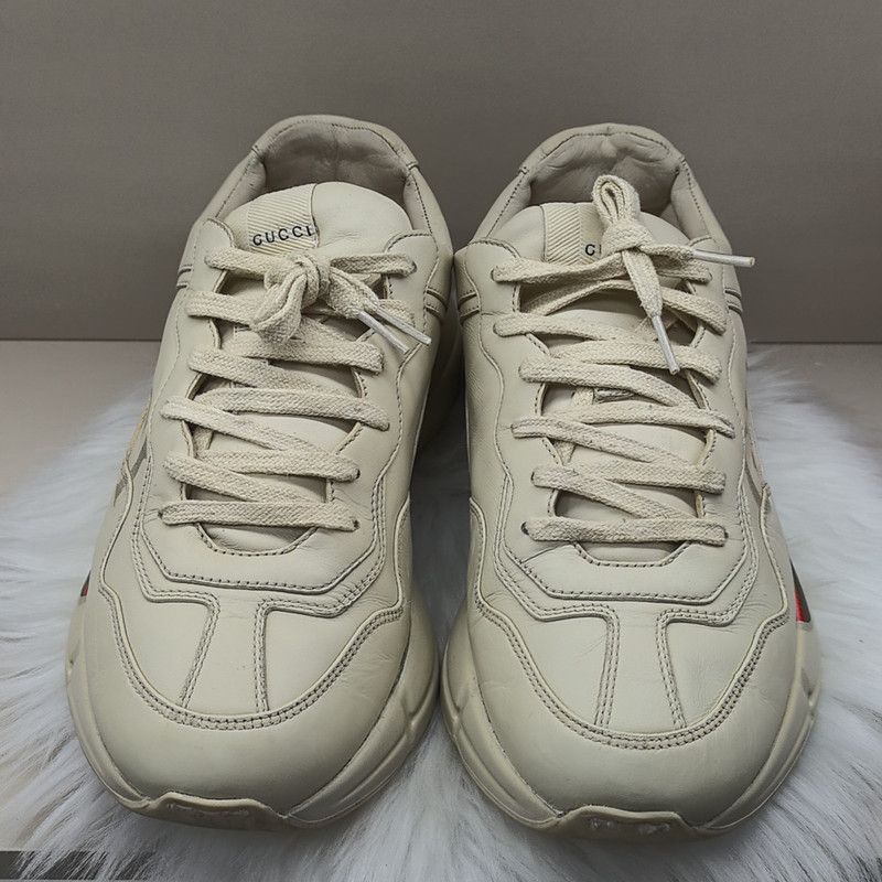 Gucci Gucci Rhyton Logo Low-Top Dad Sneakers 0079 Size US 8 / EU 41 - 2 Thumbnail