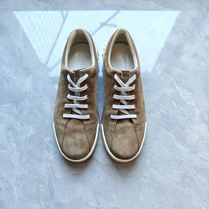 Gucci Gucci Brown Suede Low-Top Casual Sneakers 0079 Size US 9.5 / EU 42-43 - 2 Thumbnail