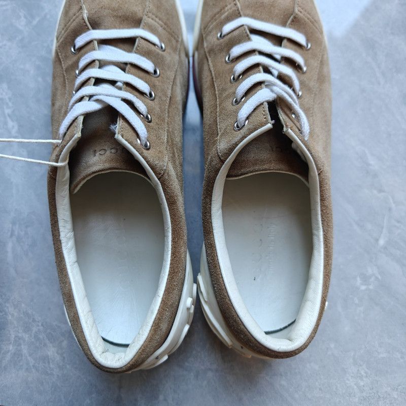 Gucci Gucci Brown Suede Low-Top Casual Sneakers 0079 Size US 9.5 / EU 42-43 - 6 Thumbnail