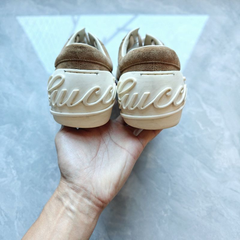 Gucci Gucci Brown Suede Low-Top Casual Sneakers 0079 Size US 9.5 / EU 42-43 - 3 Thumbnail