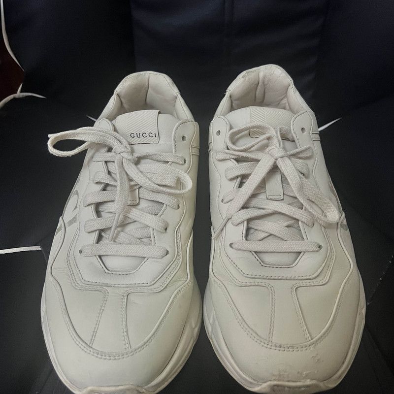Gucci Gucci Rhyton Logo Low-Top Sneakers for Men 0079 Size US 9 / EU 42 - 2 Thumbnail