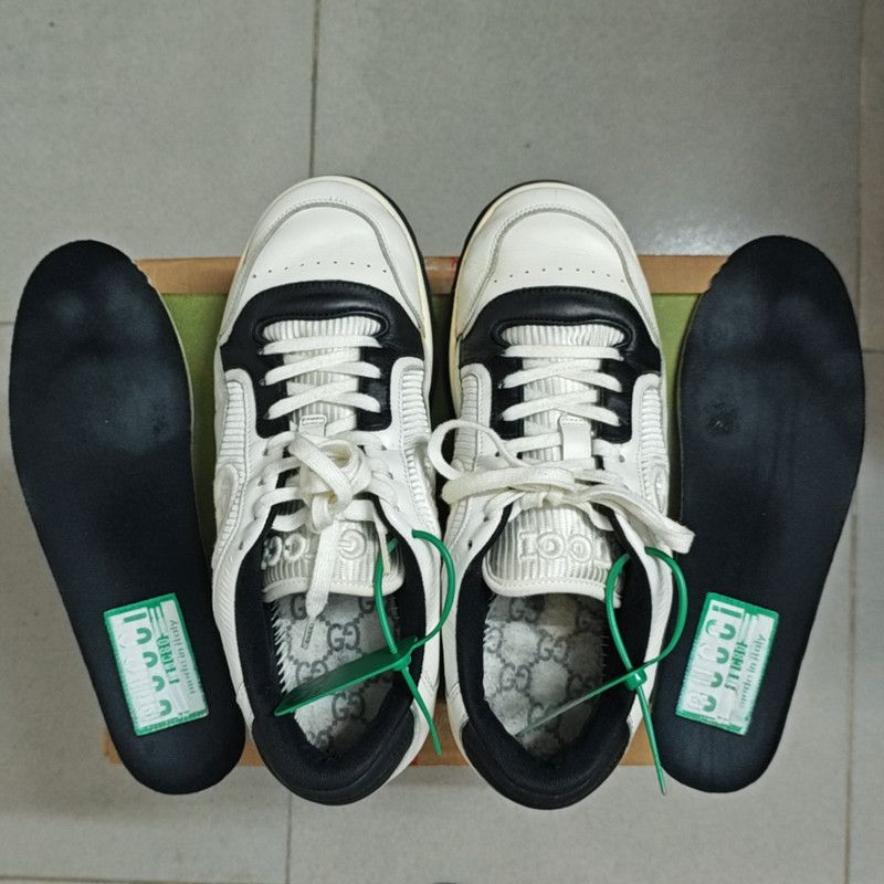 Gucci Gucci MAC80 Leather Low-top Sneakers for Men 0079 Size US 8 / EU 41 - 9 Thumbnail