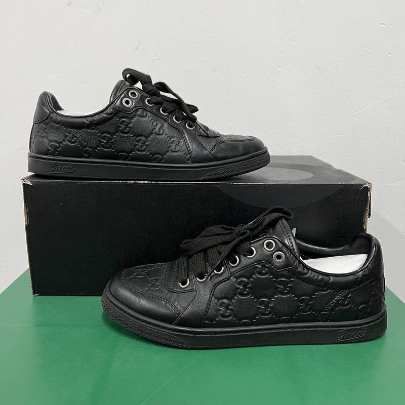Gucci Gucci Classic Black Casual Sneakers 0079 Size US 5.5 / EU 38 - 6 Thumbnail