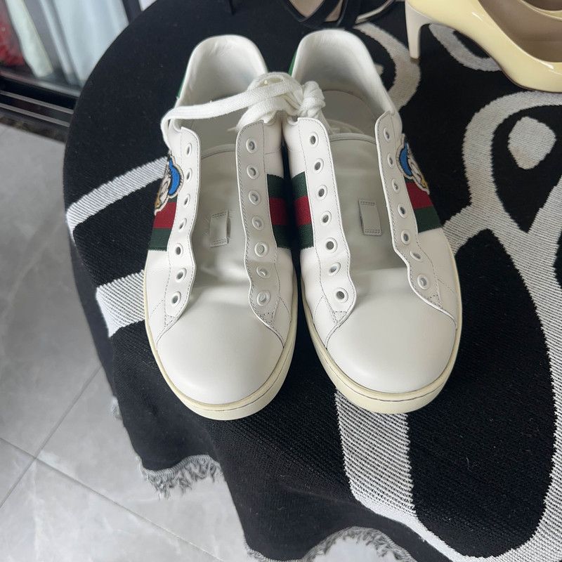 Gucci Disney x Gucci White Donald Duck Sneakers 0079 Size US 8.5 / EU 41-42 - 2 Thumbnail