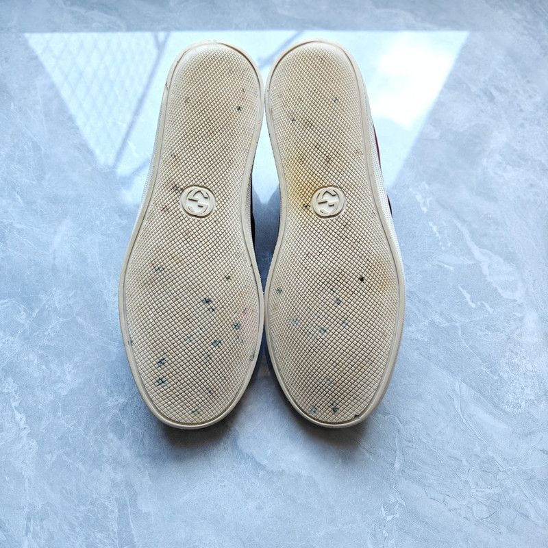 Gucci Gucci Striped Slip-On Fashion Sneakers for Men 0079 Size US 8.5 / EU 41-42 - 4 Thumbnail