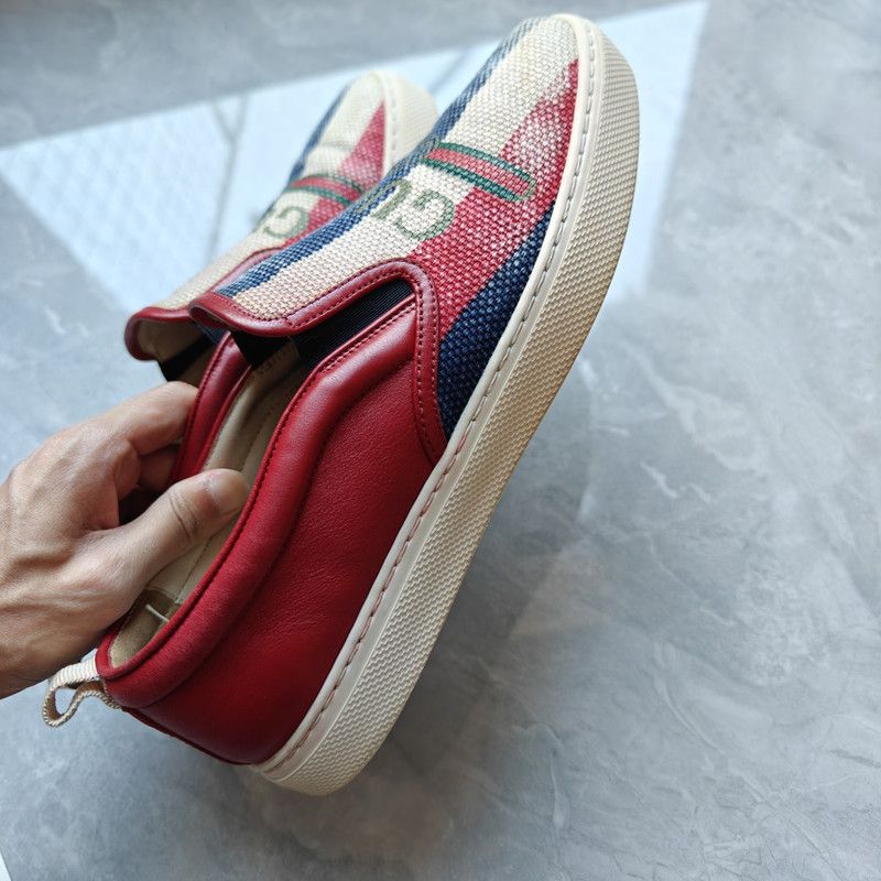 Gucci Gucci Striped Slip-On Fashion Sneakers for Men 0079 Size US 8.5 / EU 41-42 - 9 Thumbnail