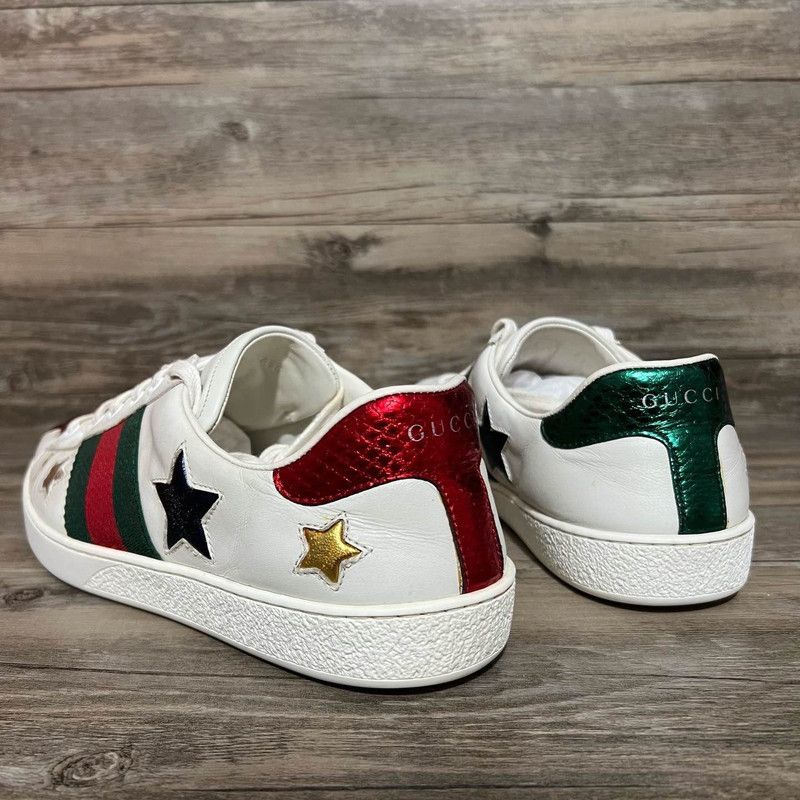Gucci Gucci Ace Star Fashion Sneakers for Men 0079 Size US 8 / EU 41 - 8 Thumbnail
