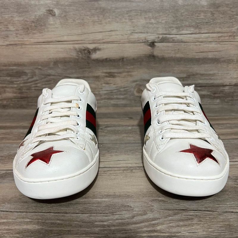 Gucci Gucci Ace Star Fashion Sneakers for Men 0079 Size US 8 / EU 41 - 2 Thumbnail