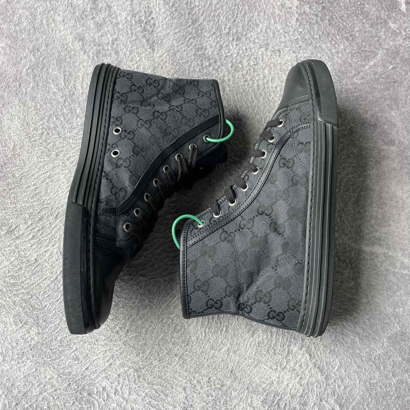 Gucci Gucci Retro GG Canvas Fashion High-Top Sneakers 0079 Size US 8.5 / EU 41-42 - 8 Thumbnail