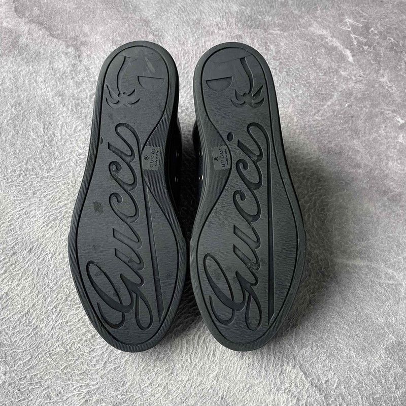 Gucci Gucci Retro GG Canvas Fashion High-Top Sneakers 0079 Size US 8.5 / EU 41-42 - 4 Thumbnail