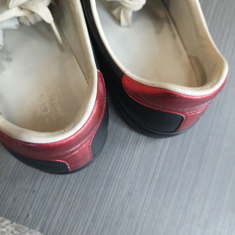 Gucci Gucci Ace Leather Striped Fashion Sneakers for Men 0079 Size US 7 / EU 40 - 6 Thumbnail