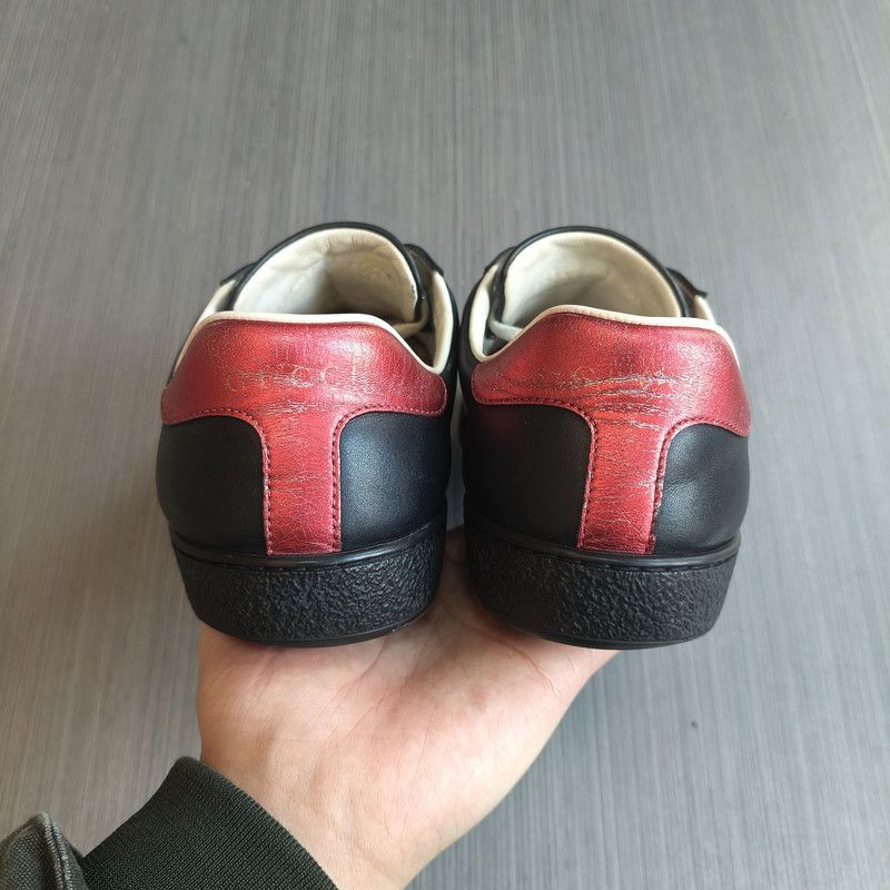 Gucci Gucci Ace Leather Striped Fashion Sneakers for Men 0079 Size US 7 / EU 40 - 3 Thumbnail