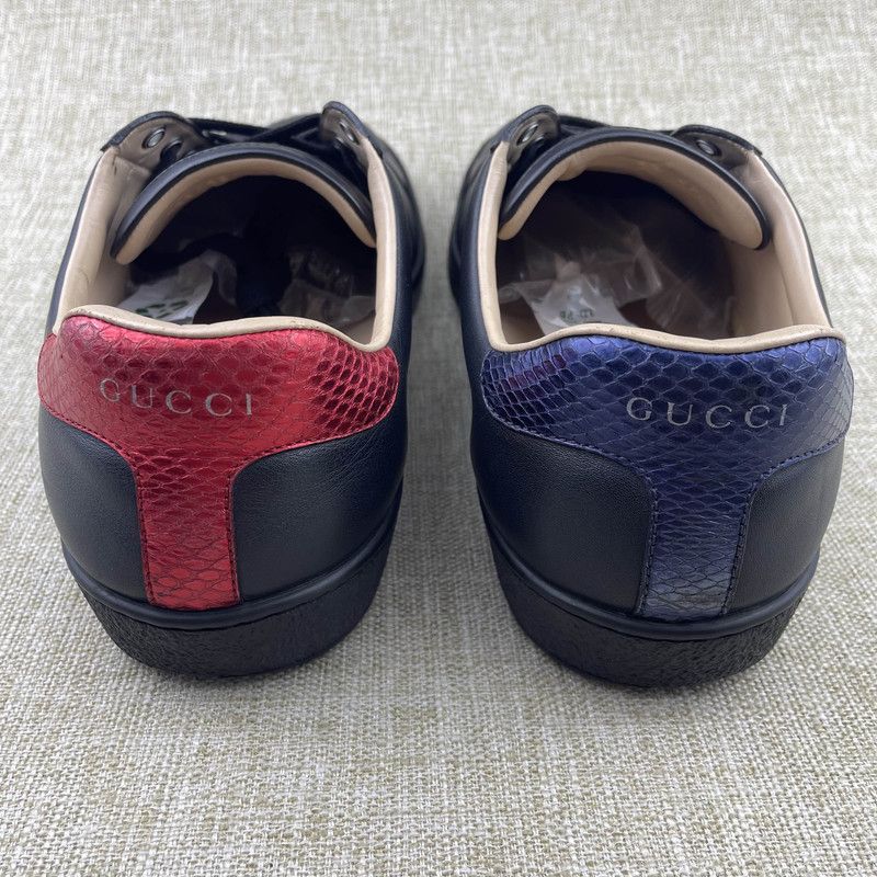 Gucci Gucci Ace Black Bee Embroidered Fashion Sneakers 0079 Size US 9.5 / EU 42-43 - 3 Thumbnail