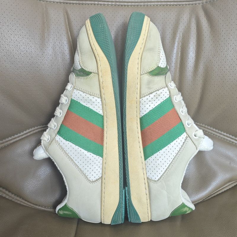 Gucci Gucci Screener Distressed Sneakers for Men 0079 Size US 8 / EU 41 - 7 Thumbnail