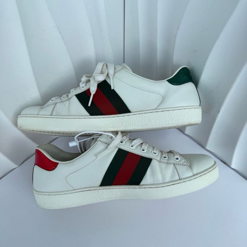 Gucci Gucci Ace Leather Fashion Sneakers for Men 0079 Size US 8 / EU 41 - 7 Thumbnail