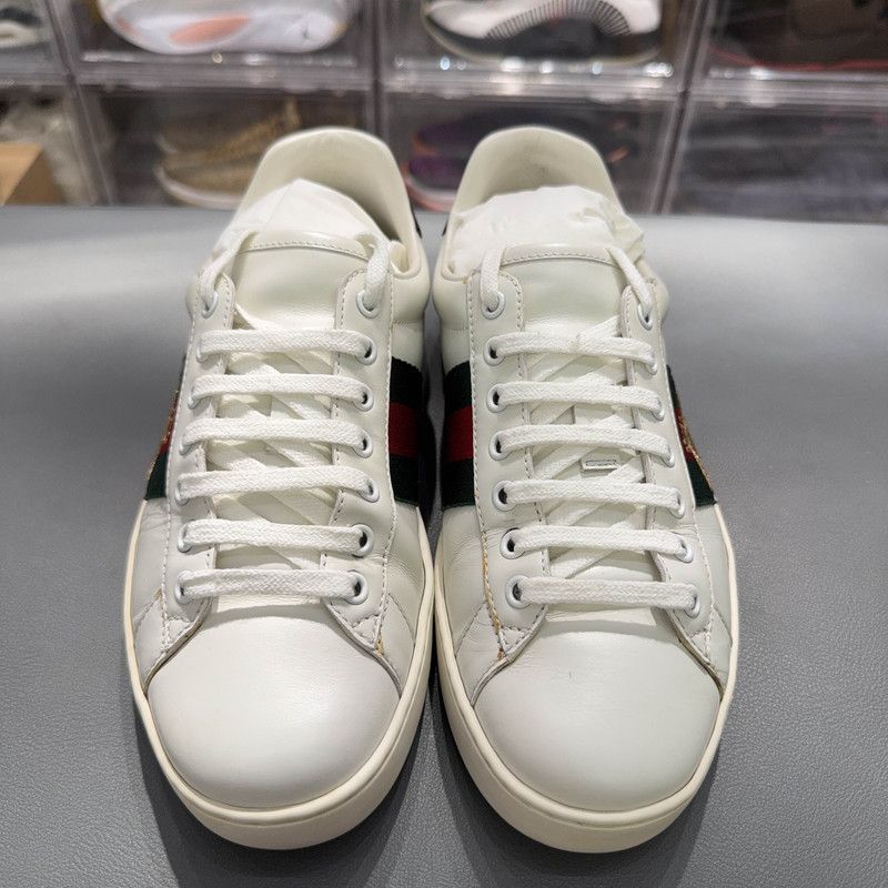 Gucci Gucci Ace Leather Fashion Sneakers for Men 0079 Size US 7.5 / EU 40-41 - 2 Thumbnail