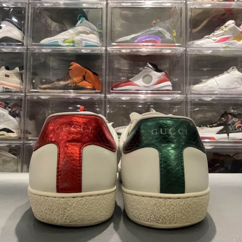 Gucci Gucci Ace Leather Fashion Sneakers for Men 0079 Size US 7.5 / EU 40-41 - 3 Thumbnail