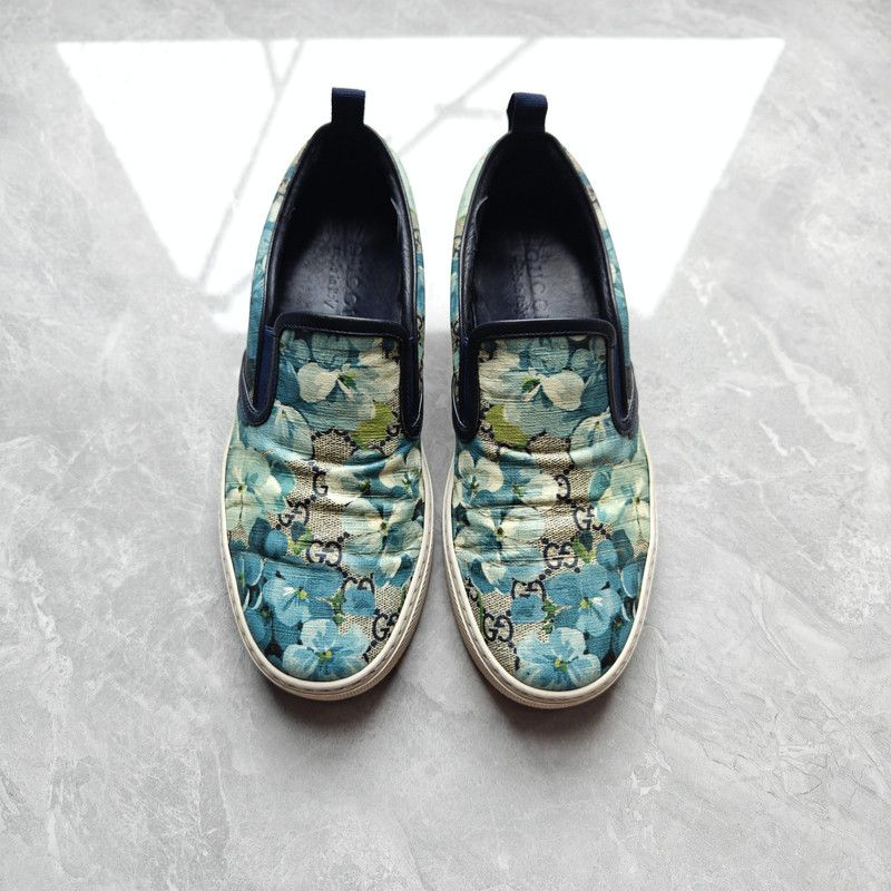 Gucci Gucci GG Supreme Canvas Slip-on Casual Shoes 0079 Size US 8 / EU 41 - 2 Thumbnail