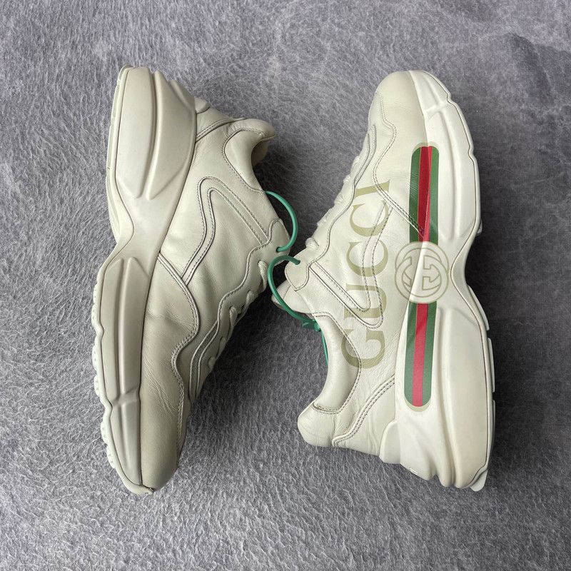 Gucci Gucci Rhyton Logo Low-top Dad Sneakers 0079 Size US 8 / EU 41 - 7 Thumbnail