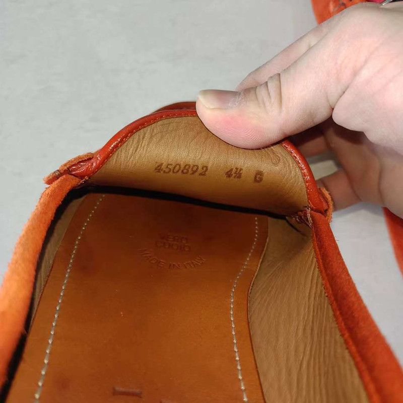 Gucci Gucci Orange Suede Loafers for Men 0079 Size US 8.5 / EU 41-42 - 5 Thumbnail