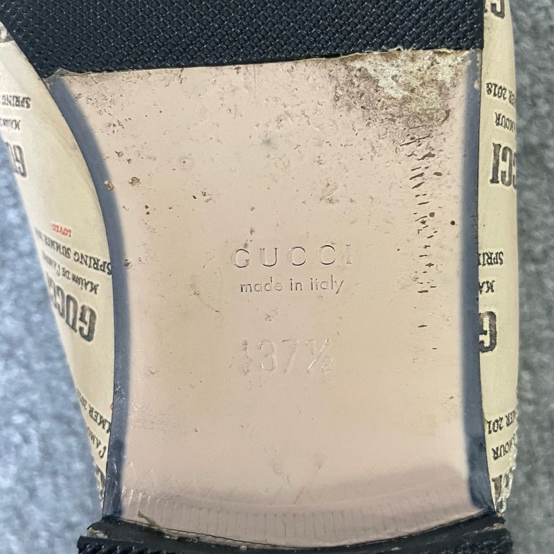 Gucci Gucci Beige Leather Patterned Casual Slippers 0079 Size US 7.5 / EU 40-41 - 5 Thumbnail