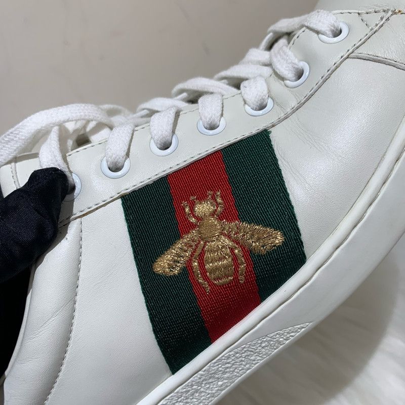 Gucci Gucci Ace Leather Sneakers for Men 0079 Size US 9.5 / EU 42-43 - 22 Thumbnail