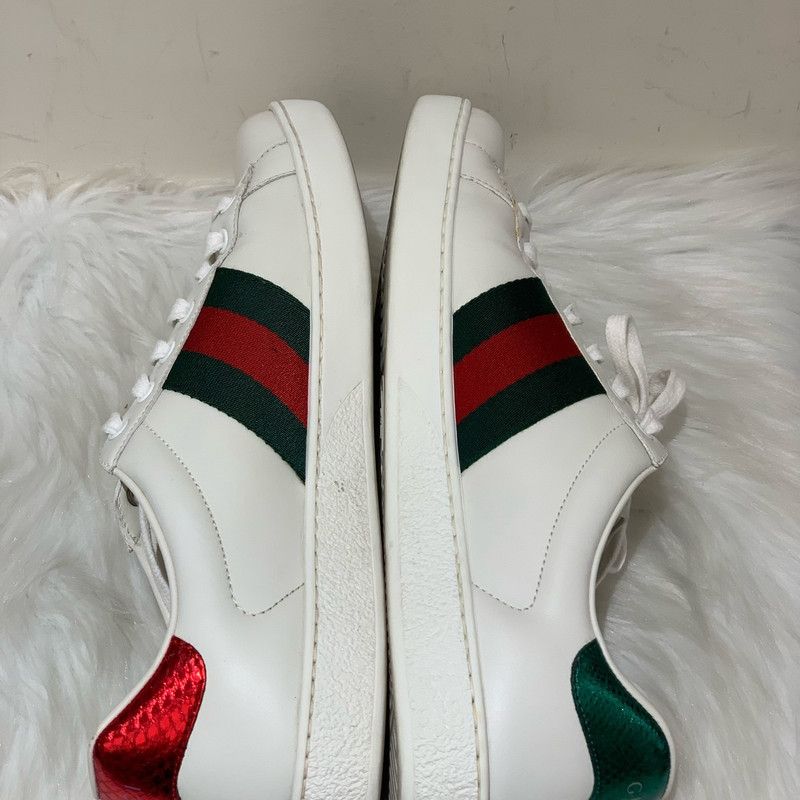 Gucci Gucci Ace Leather Sneakers for Men 0079 Size US 9.5 / EU 42-43 - 4 Thumbnail