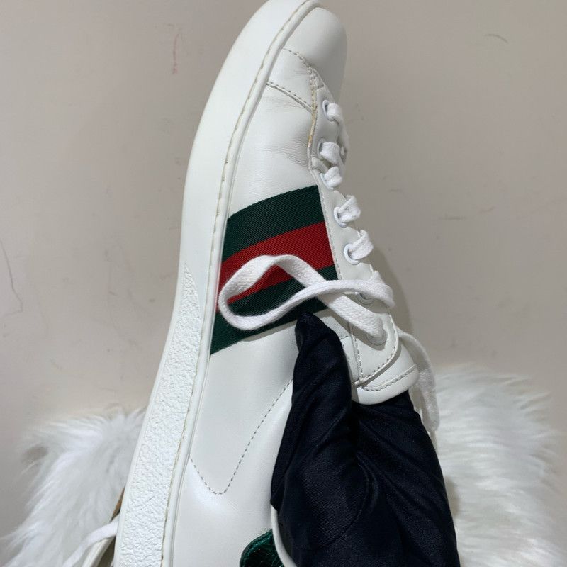 Gucci Gucci Ace Leather Sneakers for Men 0079 Size US 9.5 / EU 42-43 - 16 Thumbnail