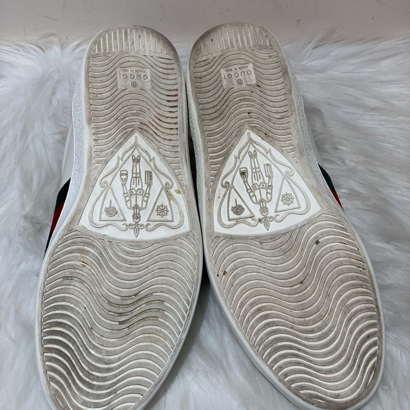 Gucci Gucci Ace Leather Sneakers for Men 0079 Size US 9.5 / EU 42-43 - 6 Thumbnail