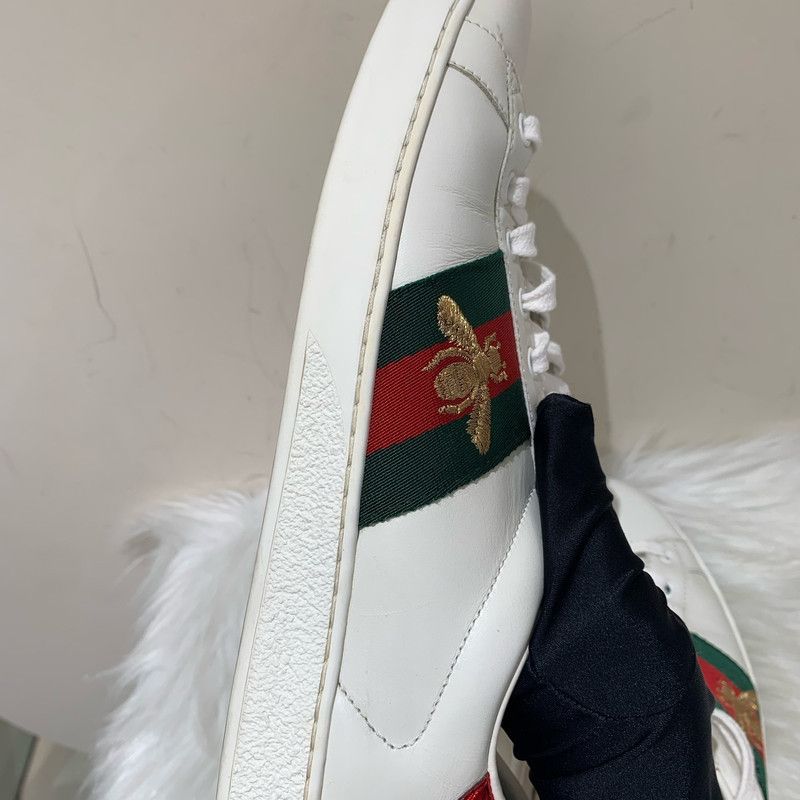 Gucci Gucci Ace Leather Sneakers for Men 0079 Size US 9.5 / EU 42-43 - 9 Thumbnail