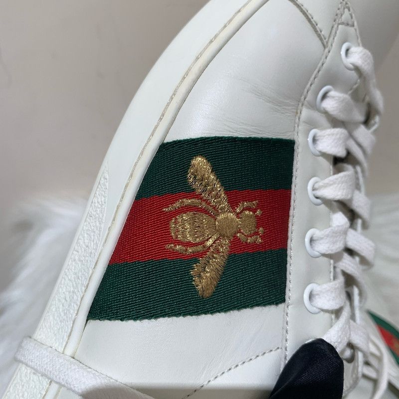 Gucci Gucci Ace Leather Sneakers for Men 0079 Size US 9.5 / EU 42-43 - 24 Thumbnail