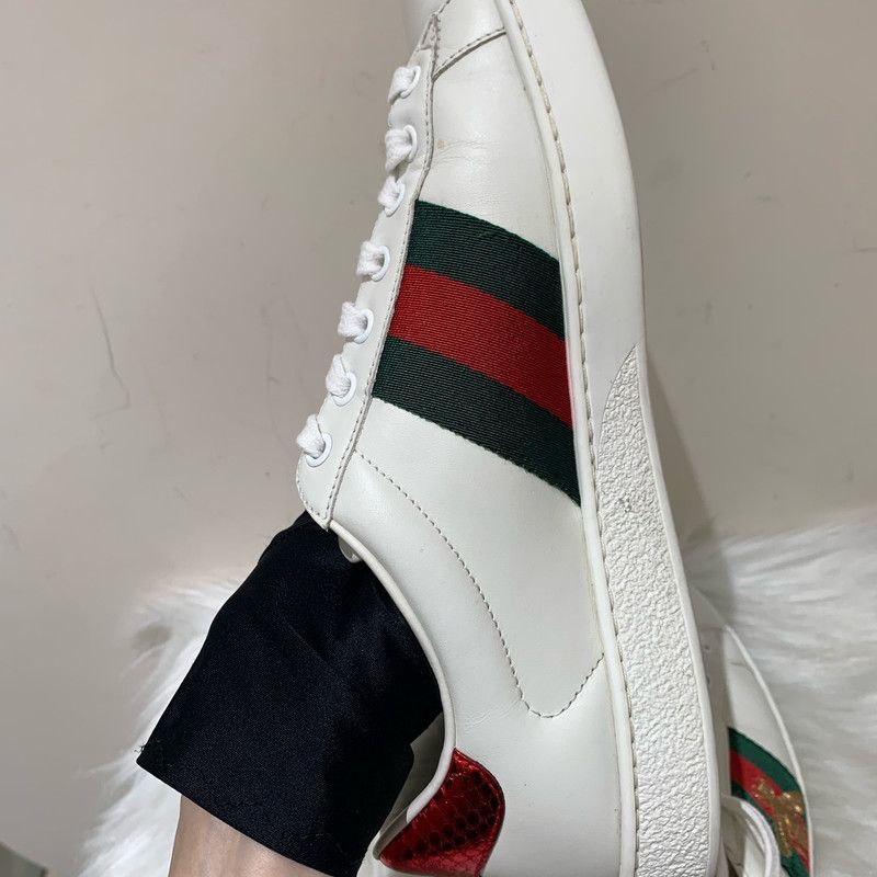Gucci Gucci Ace Leather Sneakers for Men 0079 Size US 9.5 / EU 42-43 - 10 Thumbnail