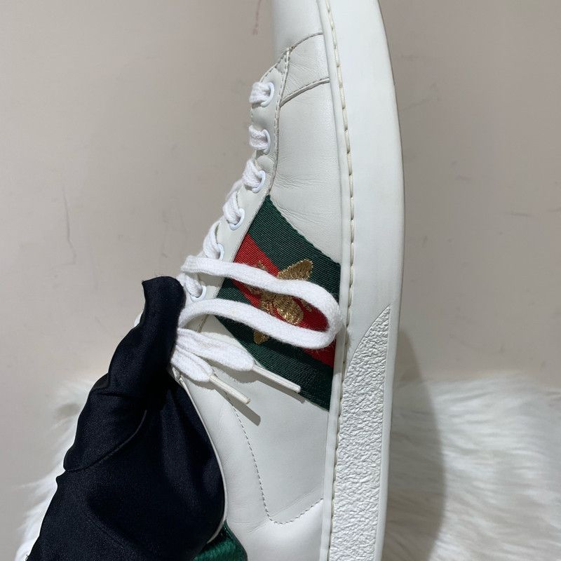 Gucci Gucci Ace Leather Sneakers for Men 0079 Size US 9.5 / EU 42-43 - 17 Thumbnail