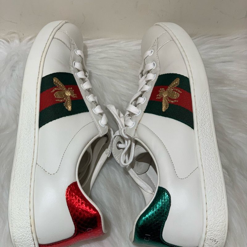 Gucci Gucci Ace Leather Sneakers for Men 0079 Size US 9.5 / EU 42-43 - 5 Thumbnail