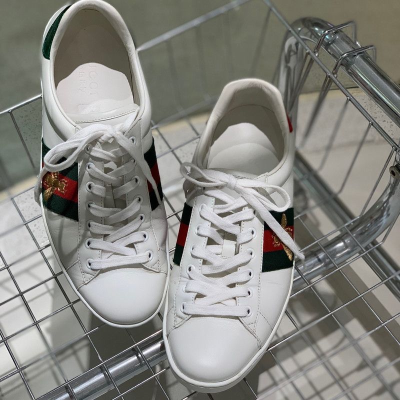 Gucci Gucci Ace Leather Sneakers for Men 0079 Size US 9.5 / EU 42-43 - 8 Thumbnail