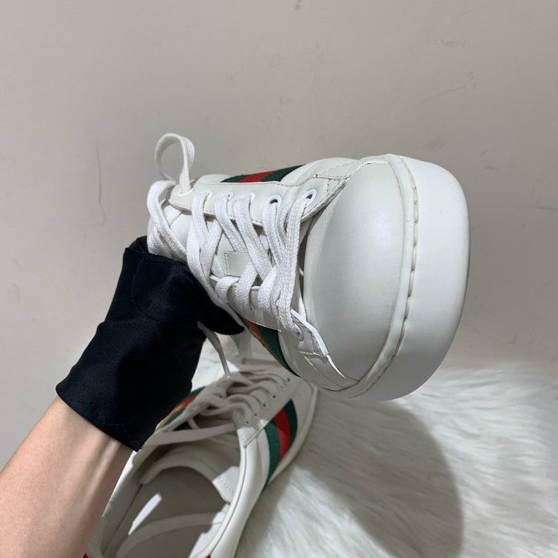 Gucci Gucci Ace Leather Sneakers for Men 0079 Size US 9.5 / EU 42-43 - 18 Thumbnail