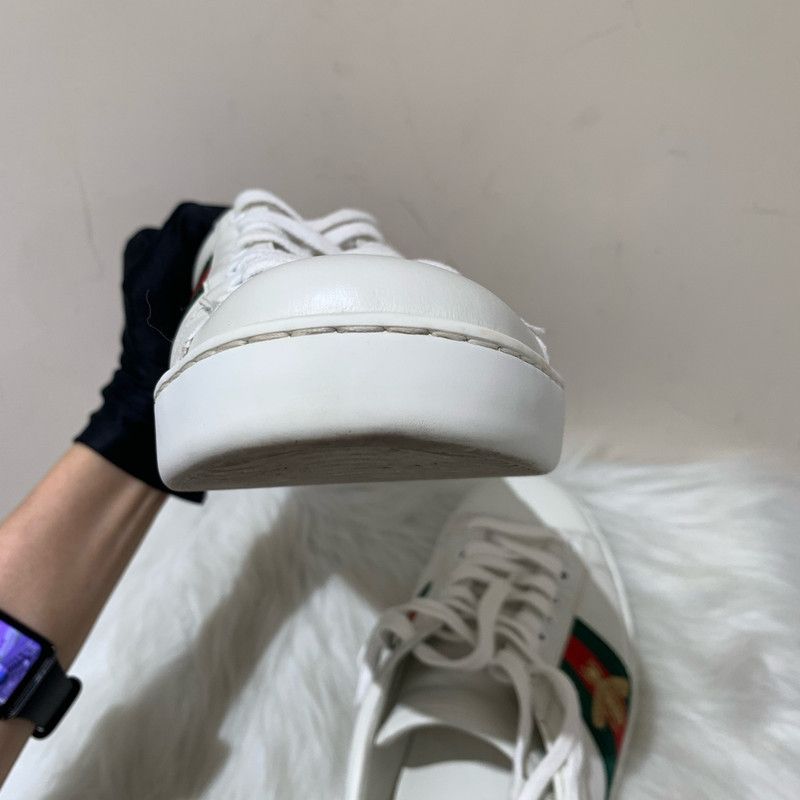 Gucci Gucci Ace Leather Sneakers for Men 0079 Size US 9.5 / EU 42-43 - 15 Thumbnail