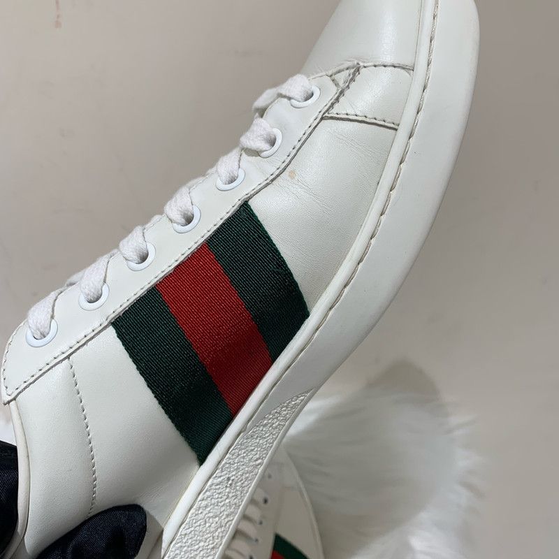Gucci Gucci Ace Leather Sneakers for Men 0079 Size US 9.5 / EU 42-43 - 14 Thumbnail