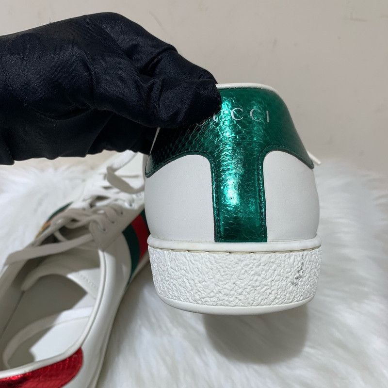 Gucci Gucci Ace Leather Sneakers for Men 0079 Size US 9.5 / EU 42-43 - 20 Thumbnail