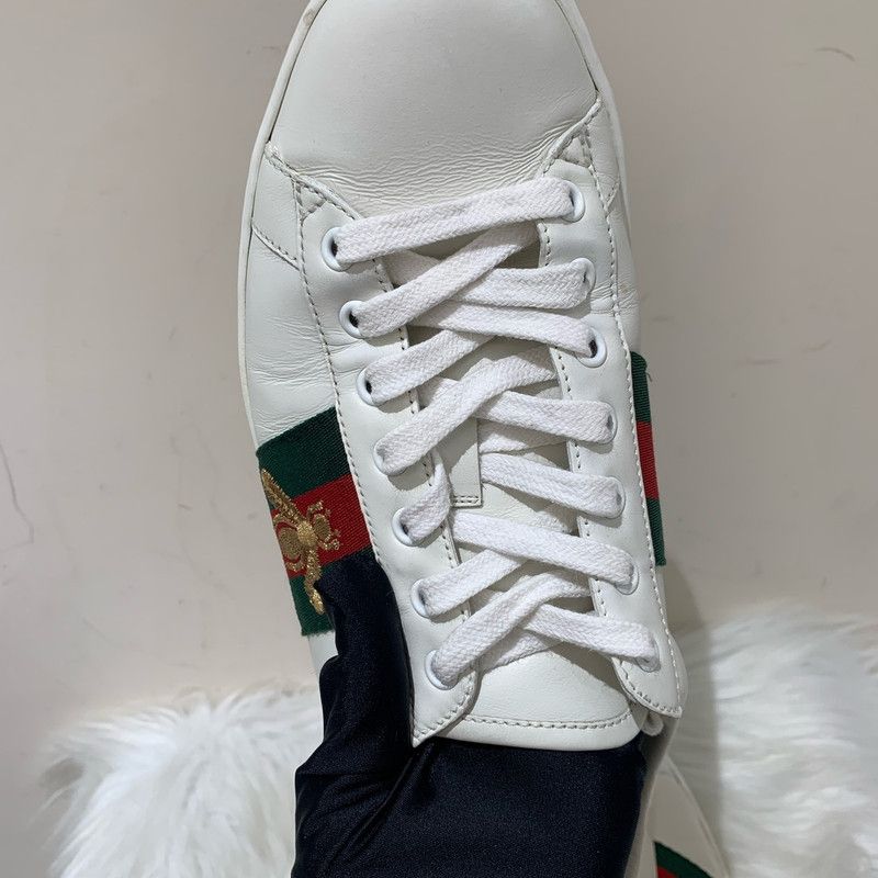 Gucci Gucci Ace Leather Sneakers for Men 0079 Size US 9.5 / EU 42-43 - 11 Thumbnail