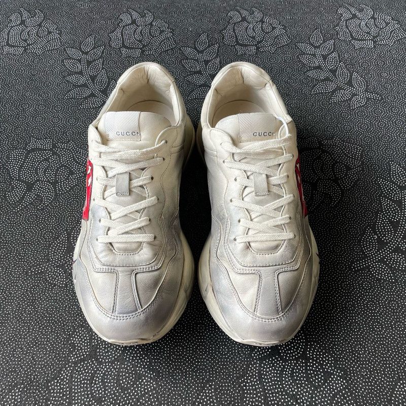 Gucci Gucci Rhyton Leather Low Top Sneakers 0079 Size US 8.5 / EU 41-42 - 2 Thumbnail