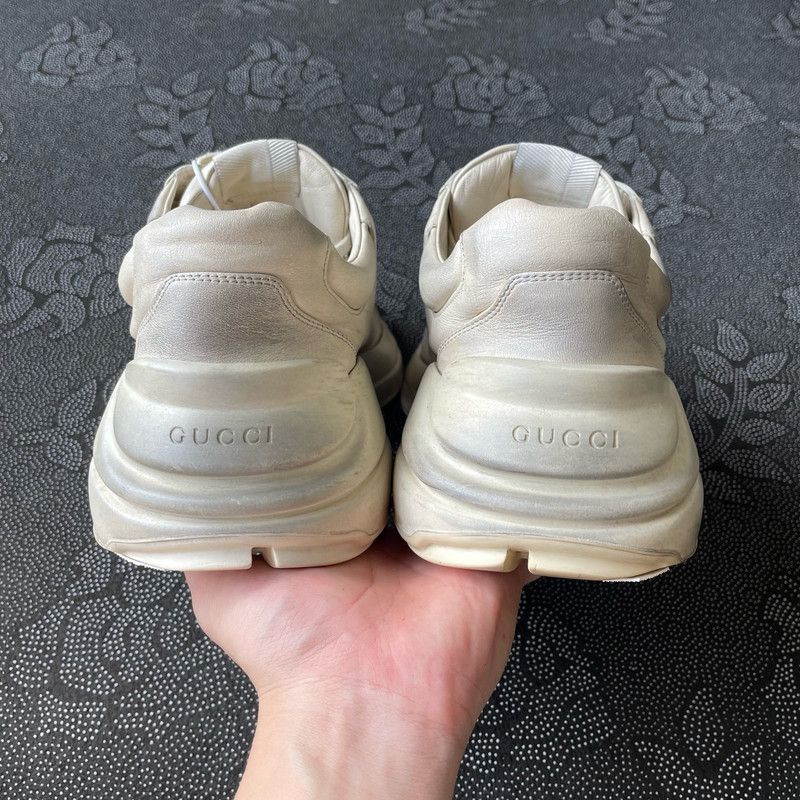 Gucci Gucci Rhyton Leather Low Top Sneakers 0079 Size US 8.5 / EU 41-42 - 3 Thumbnail