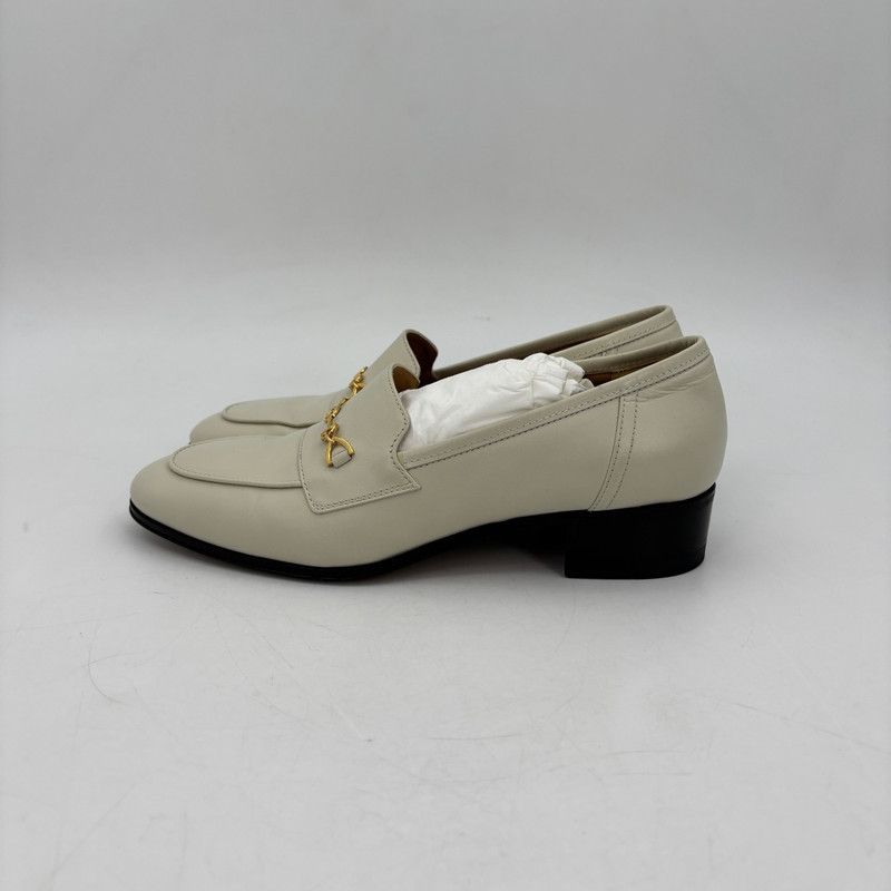 Gucci Gucci Interlocking G Horsebit Loafers in Ivory 0079 Size US 5.5 / EU 38 - 4 Thumbnail