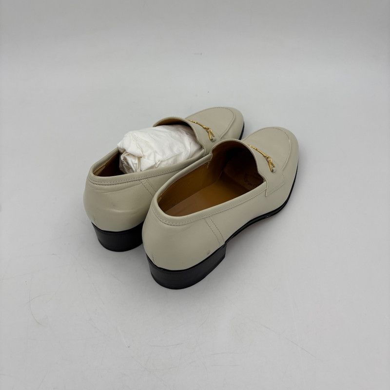 Gucci Gucci Interlocking G Horsebit Loafers in Ivory 0079 Size US 5.5 / EU 38 - 7 Thumbnail