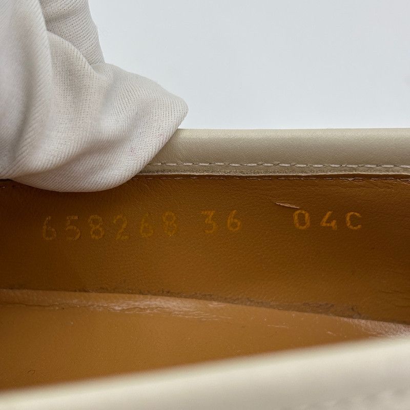 Gucci Gucci Interlocking G Horsebit Loafers in Ivory 0079 Size US 5.5 / EU 38 - 8 Thumbnail