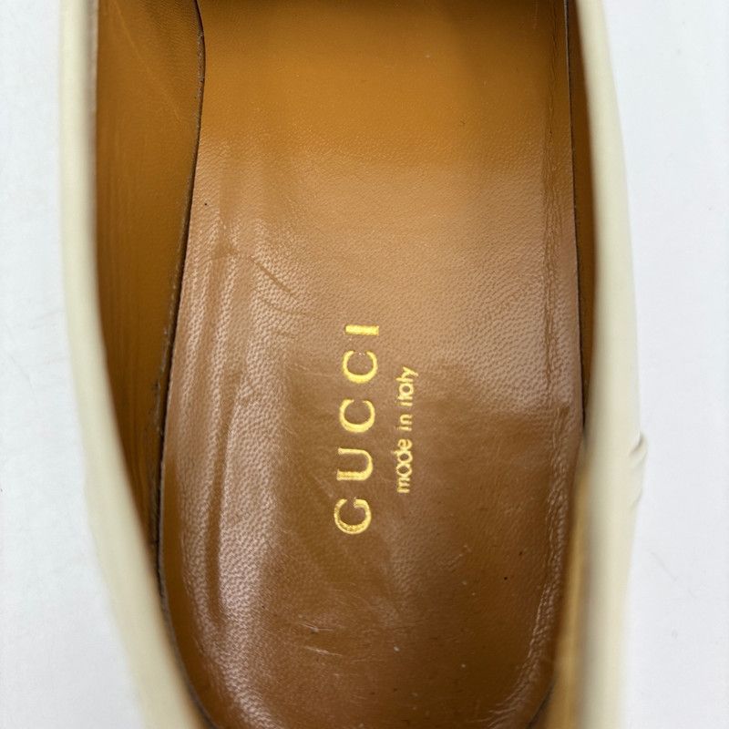 Gucci Gucci Interlocking G Horsebit Loafers in Ivory 0079 Size US 5.5 / EU 38 - 10 Thumbnail