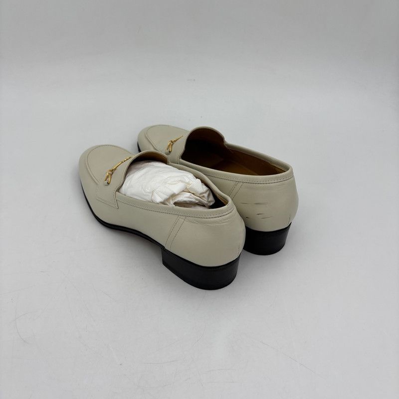 Gucci Gucci Interlocking G Horsebit Loafers in Ivory 0079 Size US 5.5 / EU 38 - 6 Thumbnail