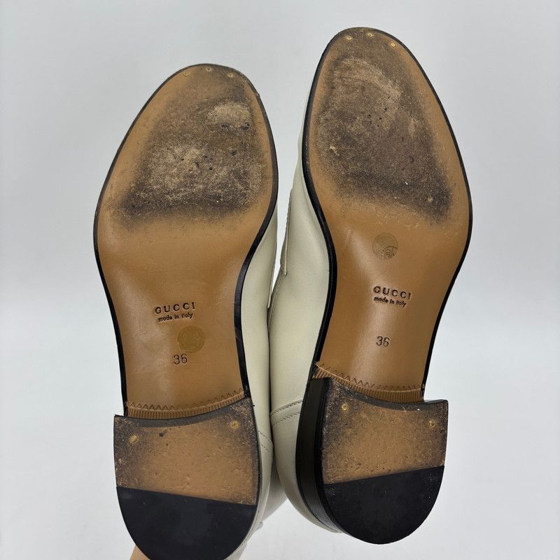 Gucci Gucci Interlocking G Horsebit Loafers in Ivory 0079 Size US 5.5 / EU 38 - 9 Thumbnail